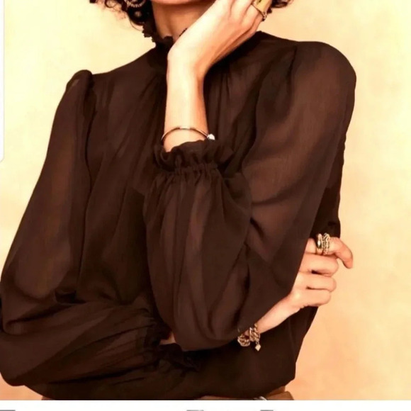 Banana Republic Smoked Neck Top - Picture 2 of 12